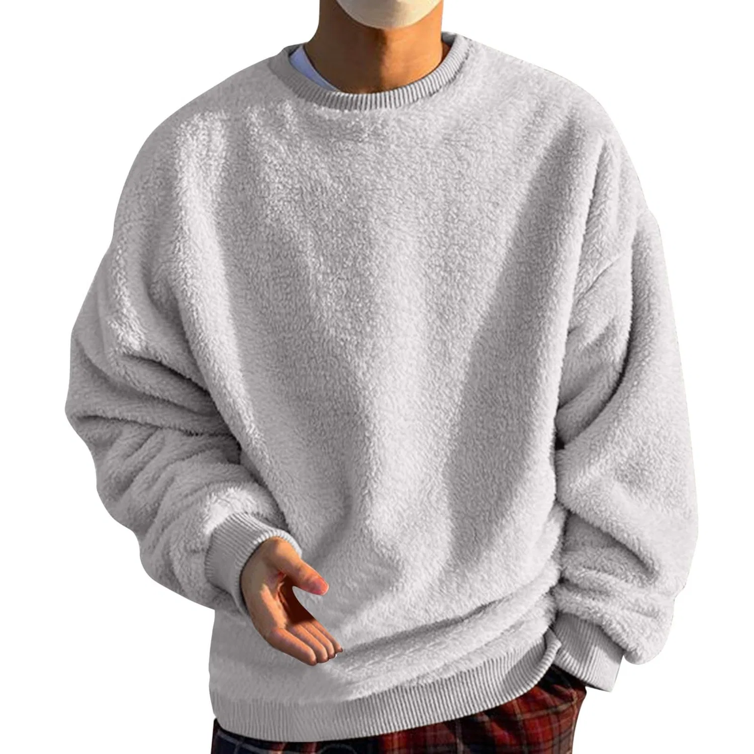 Мужской свитшот с принтом Fleece Sweatshirt, Grey
