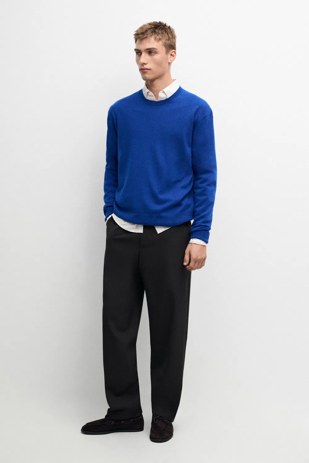 Свитер Massimo Dutti, кашемировый, синий