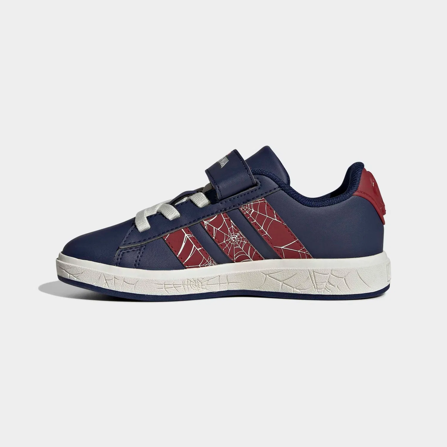 Детские кроссовки с дизайном Spider-Man Adidas Sportswear, Dark Blue/Active Maroon/Off White — фото 3