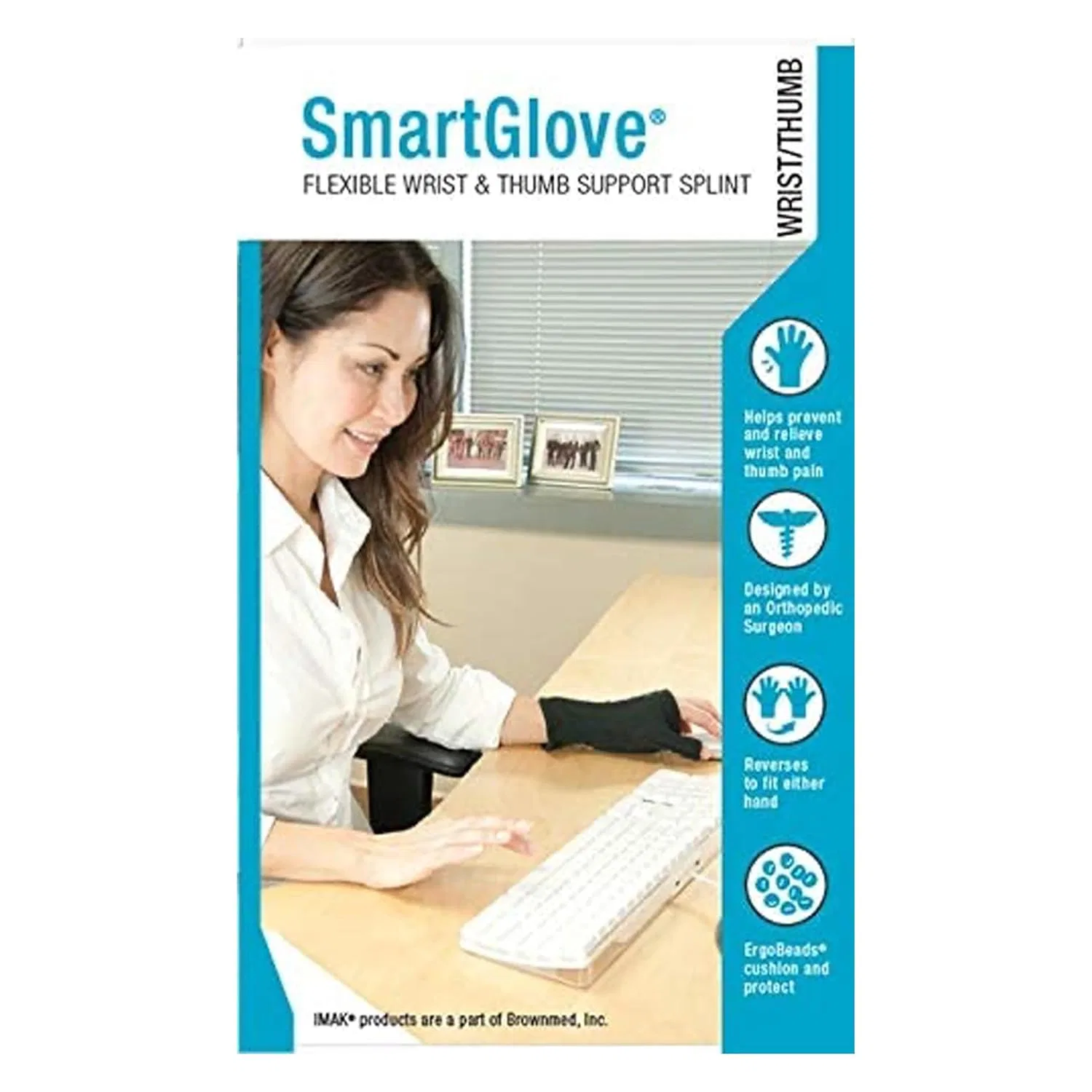 Фиксатор большого пальца IMAK Smart Thumb Flexible Stabilizer, Черный, L