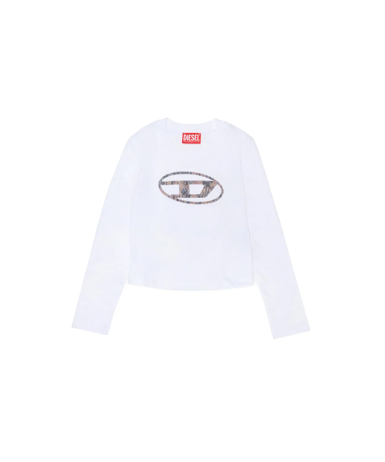 Детская футболка с длинным рукавомTDOLSY DIESEL, White