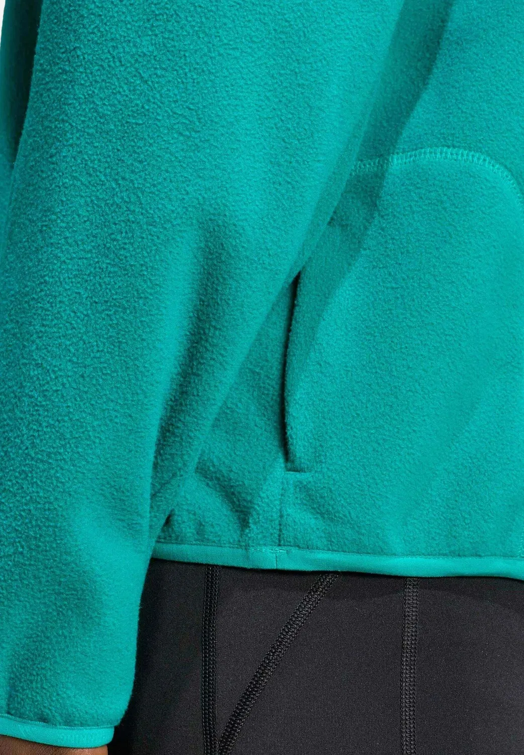 Зимний флисовый джемпер Laufshirt adi365 Adidas Performance, Eqtgrn — фото 3