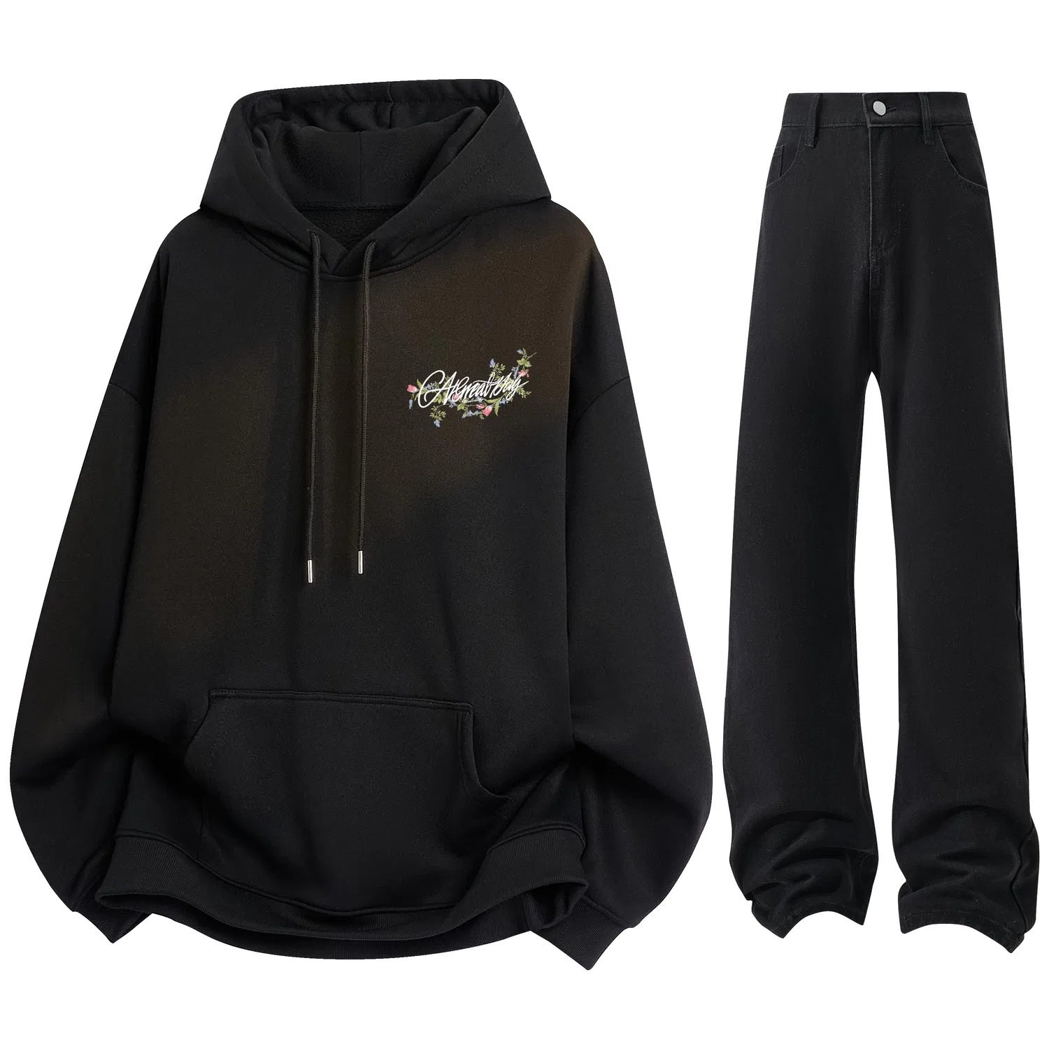 Детский комплект из худи и джинсов, Sweatshirt Sets Unisex Hooded Moderate, Paul Costelloe — фото 4