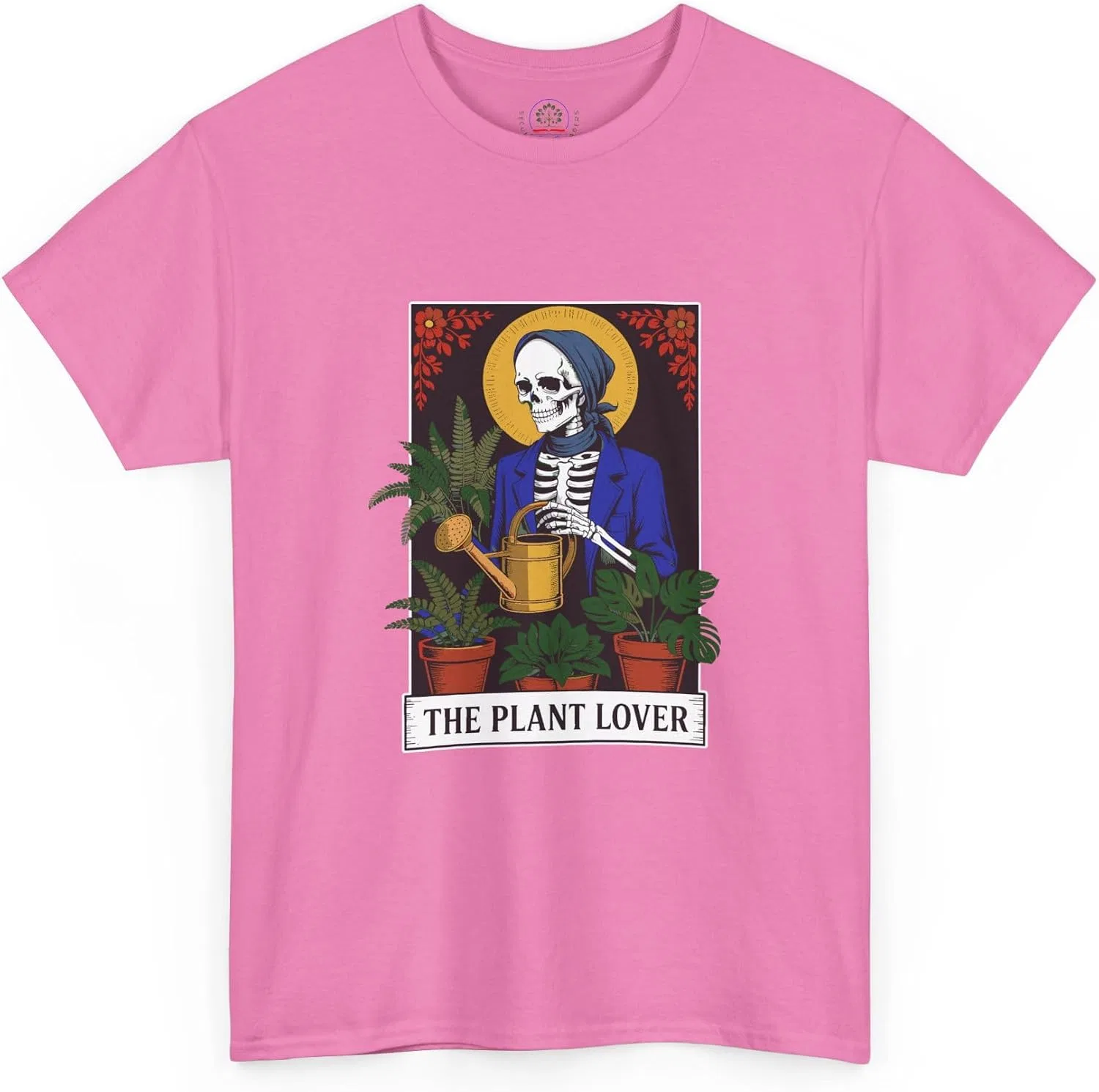 Мужская футболка с принтом Tarot Card Plant Lover Tee, Azalea — фото 3