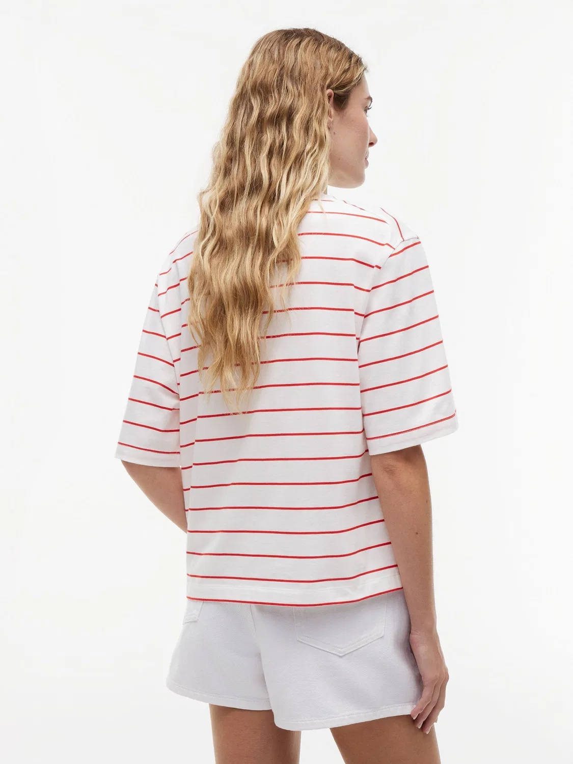 Футболка с вышивкой логотипа Tommy Hilfiger Relaxed Fit, красный — фото 2