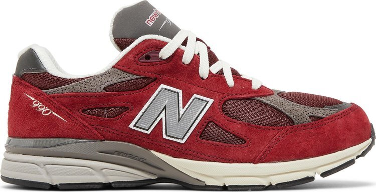 Кроссовки New Balance Teddy Santis x 990v3 Big Kid 'Scarlet Marblehead', красный — фото 2