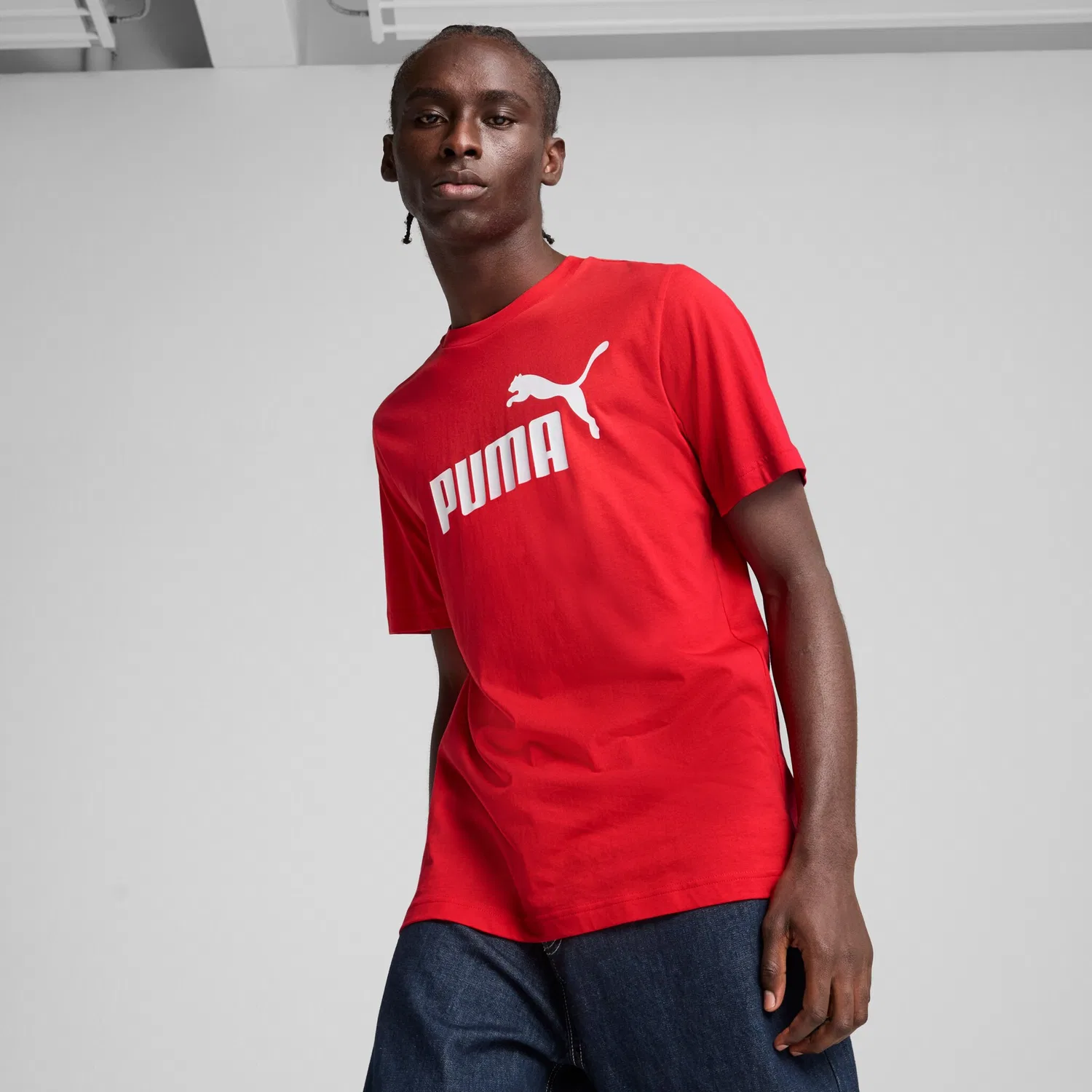Детская хлопковая футболка с логотипом PUMA, Red — фото 2