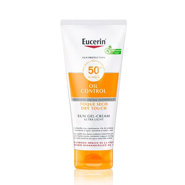 Солнцезащитный крем-гель Eucerin Sensitive Protect Dry Touch SPF50+ 200 мл для чувствительной кожи