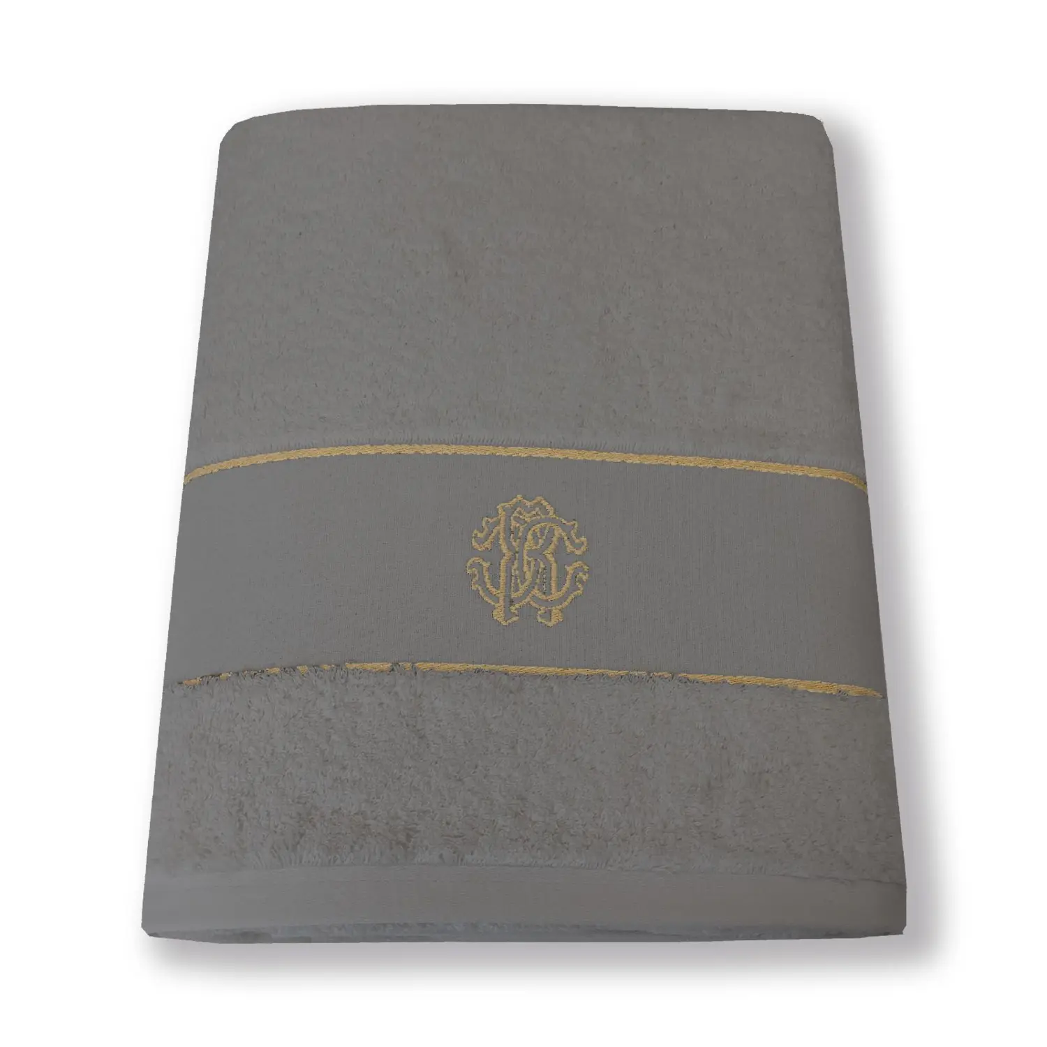 

Полотенце Roberto Cavalli Gold New Sponge Bath Embroidered, серый