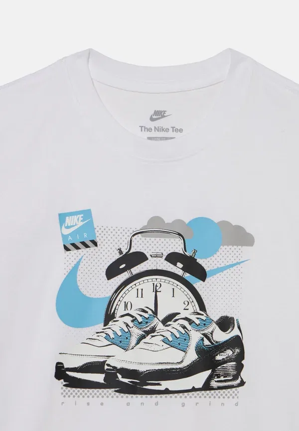 Футболка с принтом, полупрозрачная, Tee rise unisex, Nike Sportswear, White, белый — фото 3