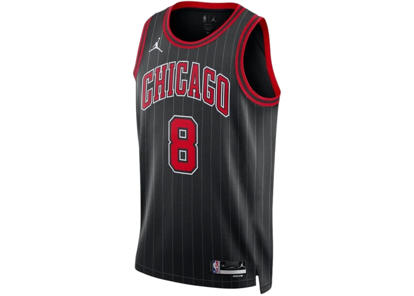 Мужская джерси с принтом Jordan Zach Chicago Bulls 2022 Dri-Fit Jersey, Black