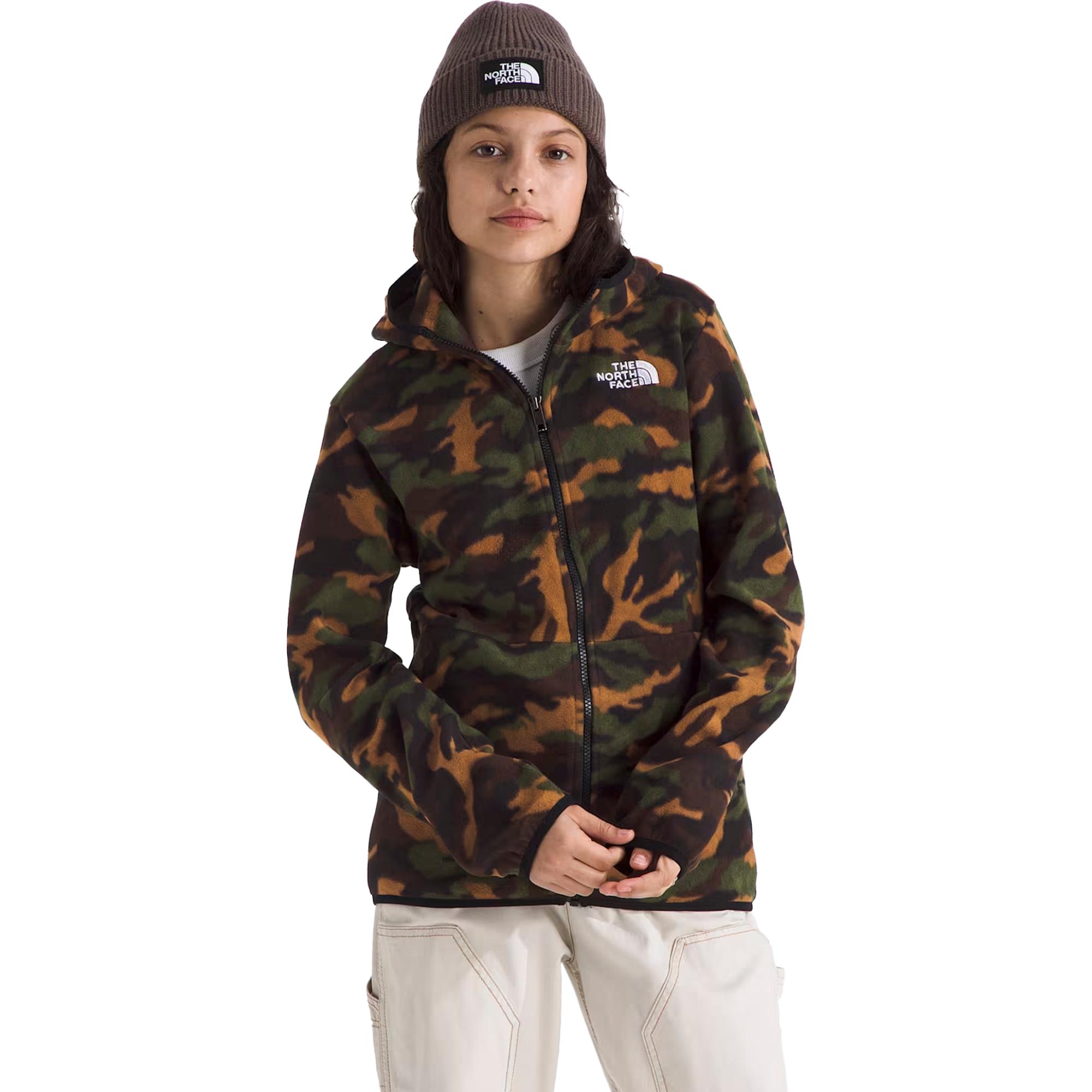 Детская куртка Glacier на молнии с капюшоном The North Face, TNF Black/TNF Camo Small Print — фото 2
