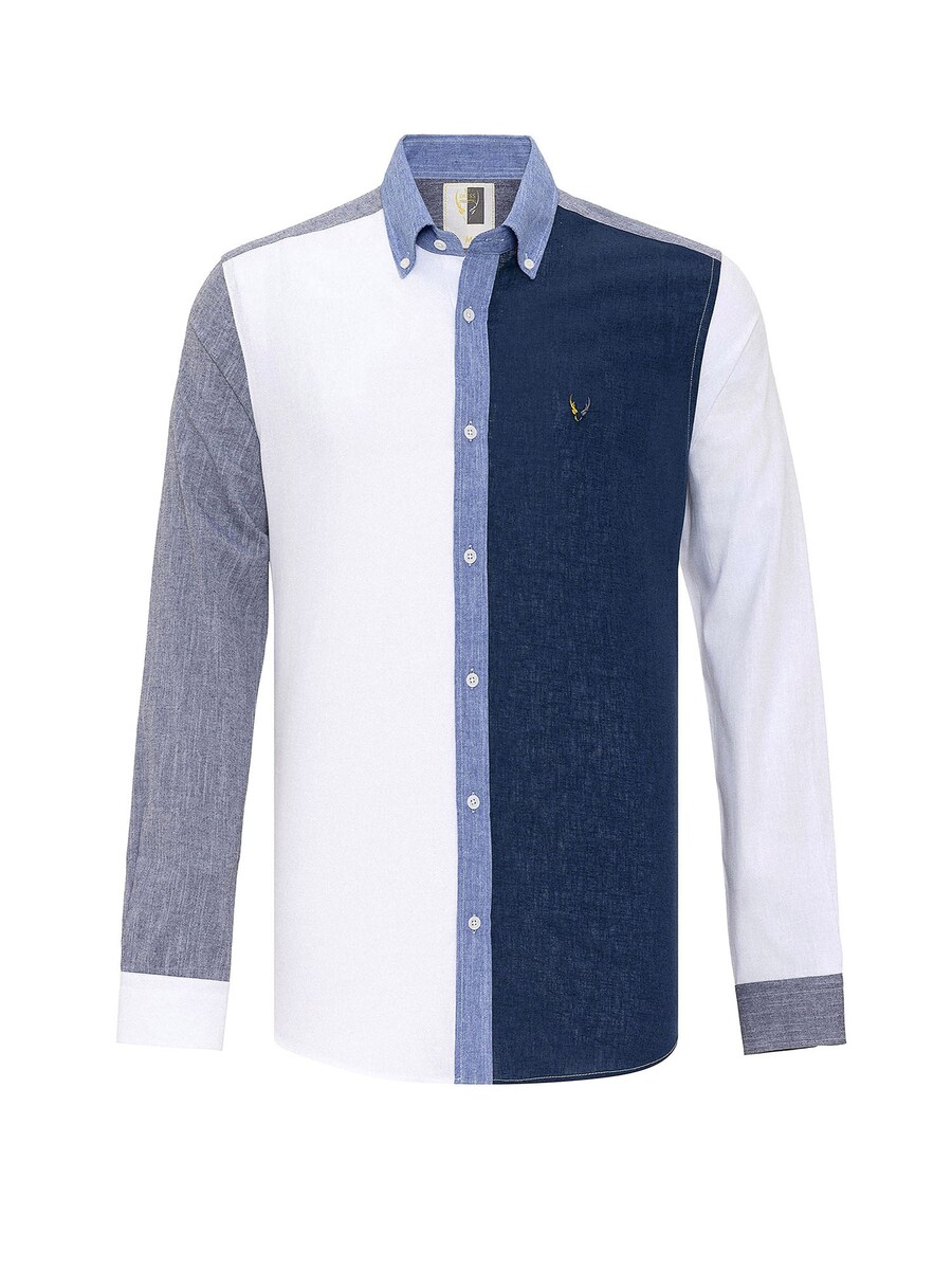 

Повседневная рубашка By Diess Collection Regular fit Button Up Shirt, синий/темно-синий