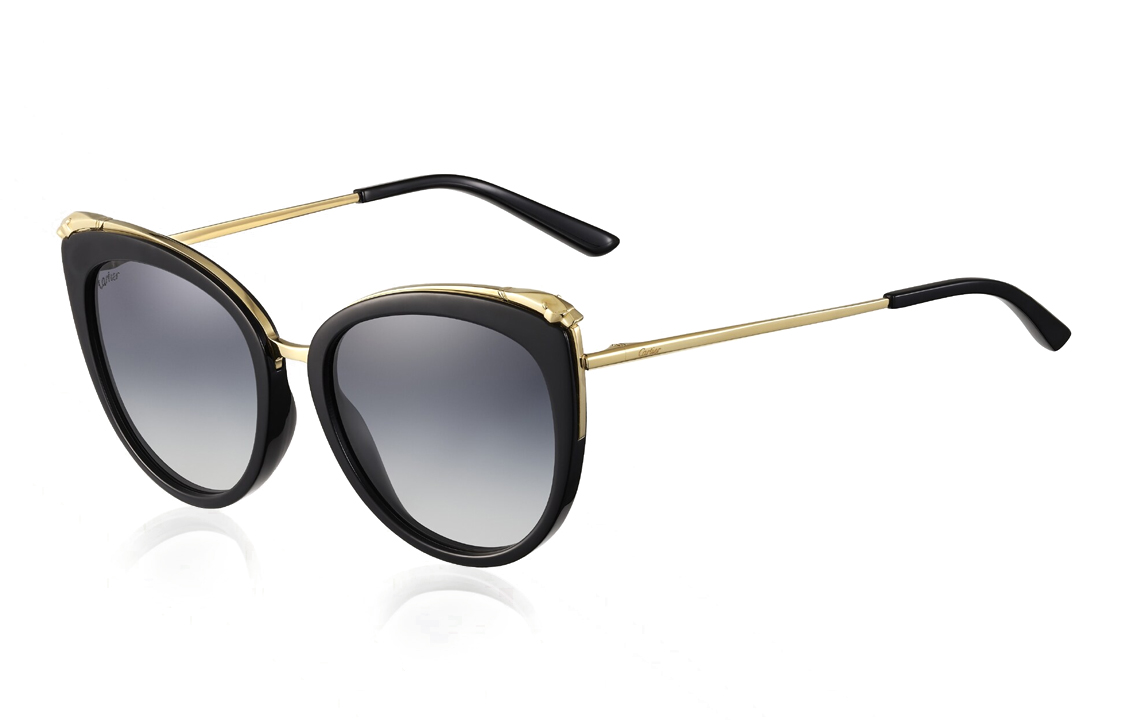 

Cartier Солнцезащитные очки асимметричной формы женские золотые, Gold