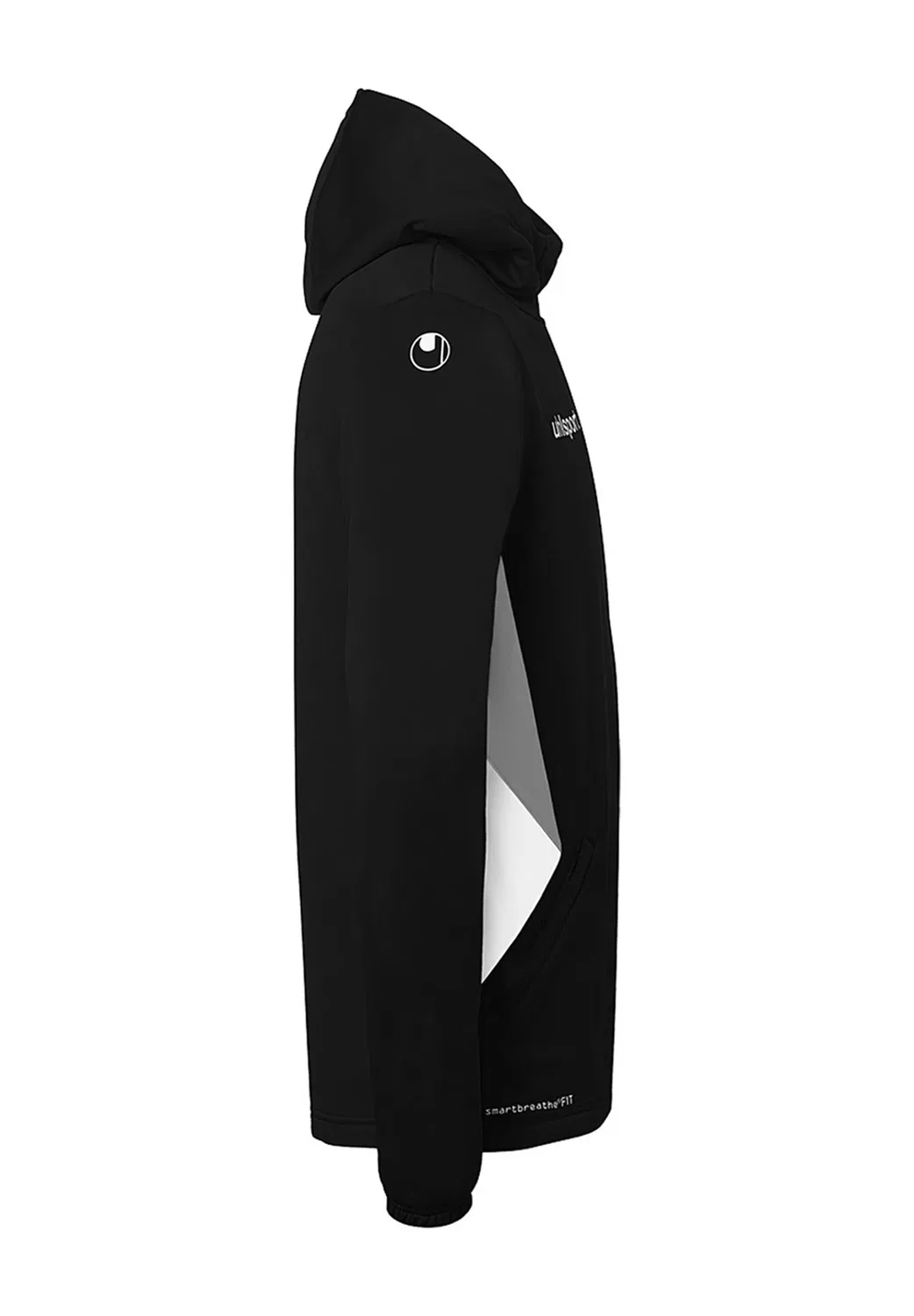 Trainingsjacke equipe 29 multi hood unisex - тренировочная куртка Uhlsport, Schwarz Weiß Steingrau — фото 3