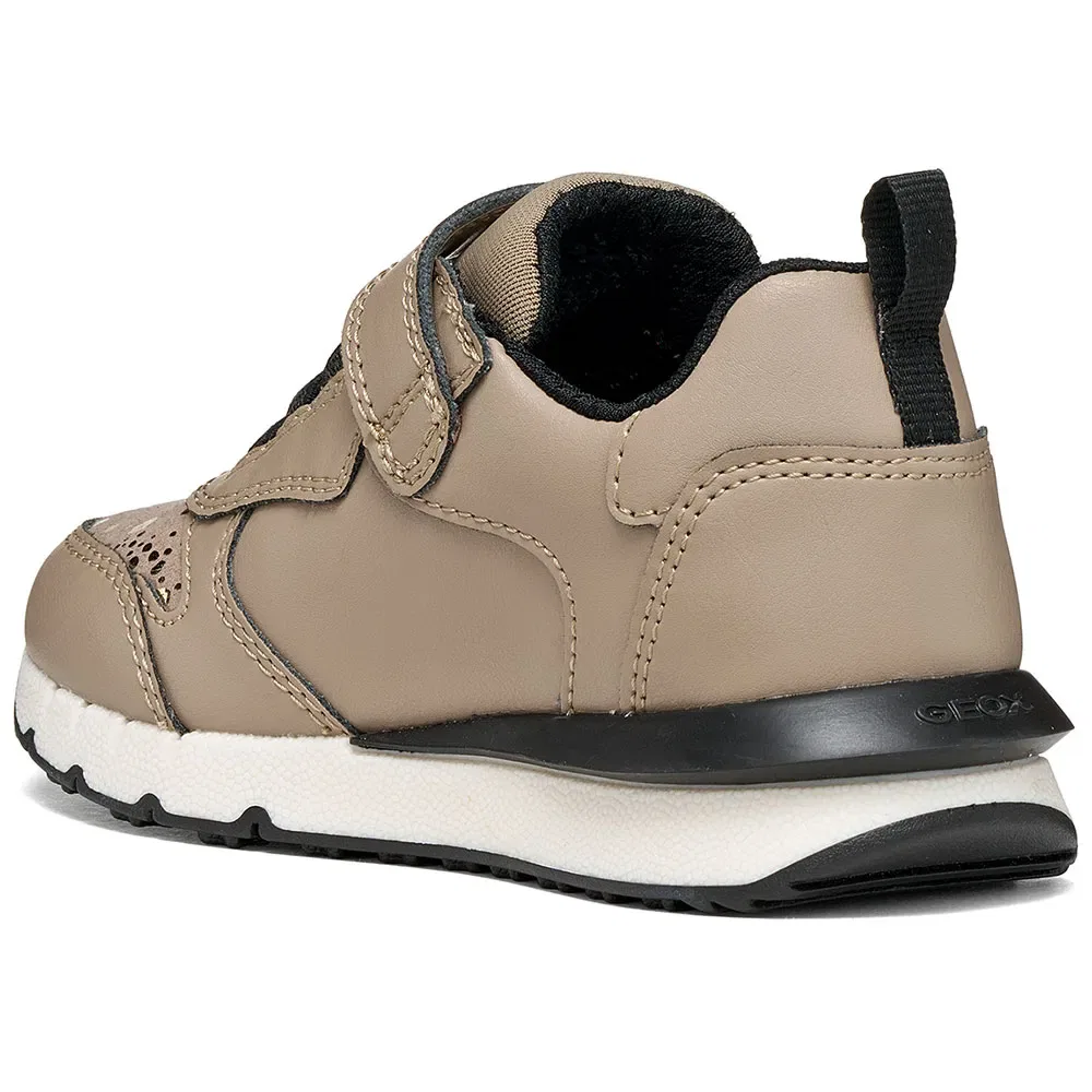 Детские кроссовки для девочек с дышащей мембраной Geox Fastics B, Beige — фото 3