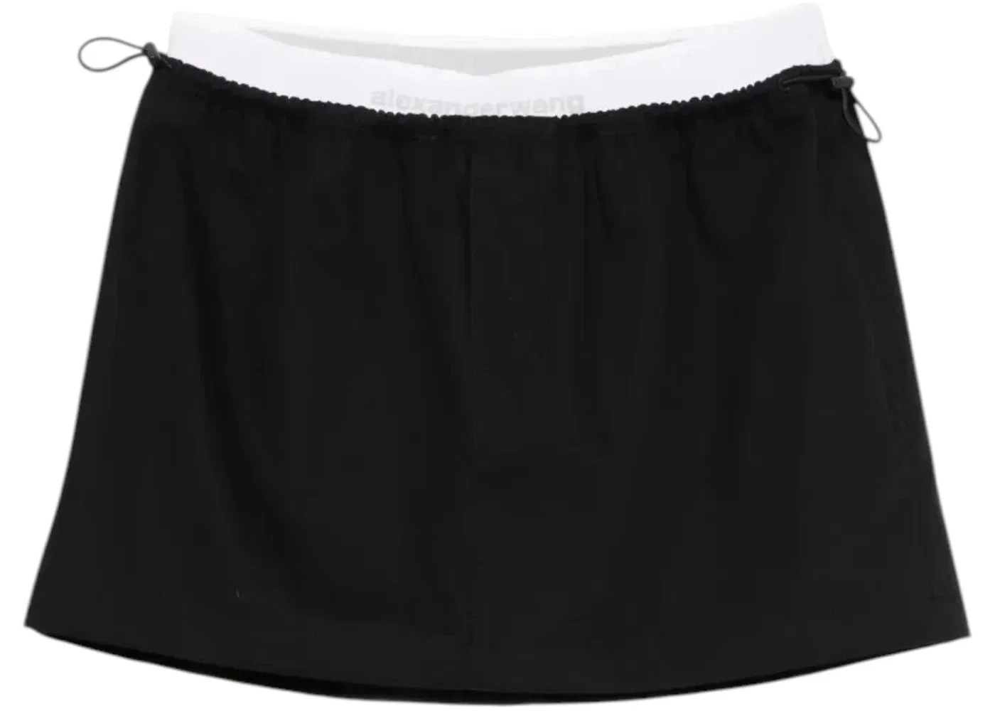 Женская мини-юбка на резинке с логотипом Alexander Wang, Black