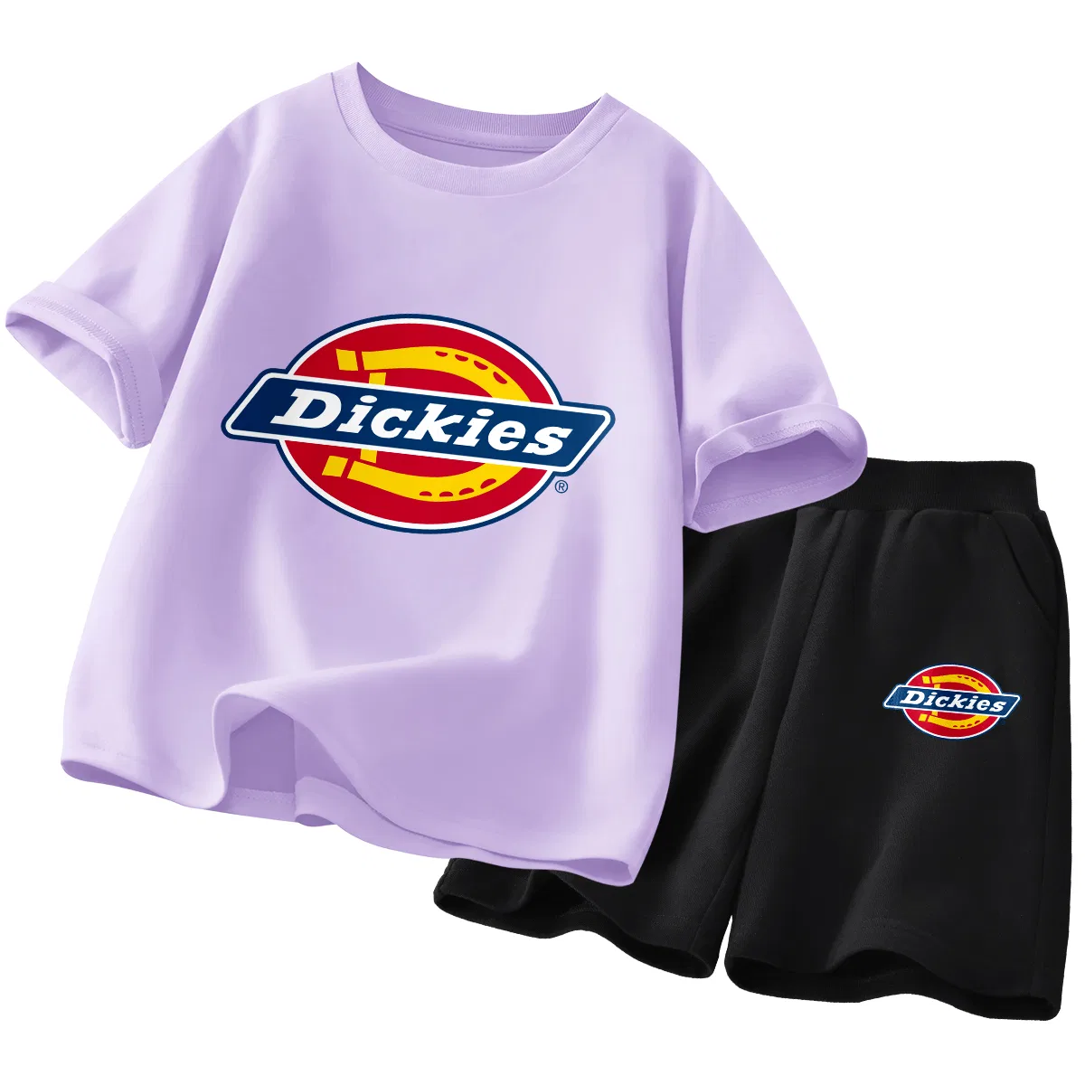 Детский спортивный комплект с принтом S Logo Dickies, Cream Green/Black — фото 3
