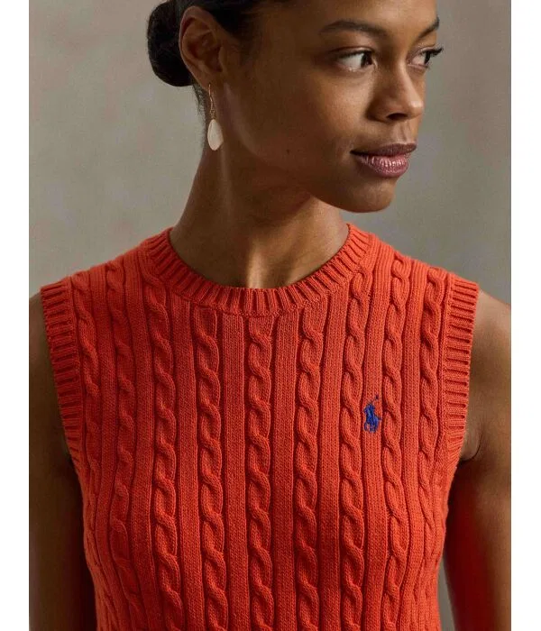 Женский жилет Slim Fit Polo Ralph Lauren, Arancione — фото 4