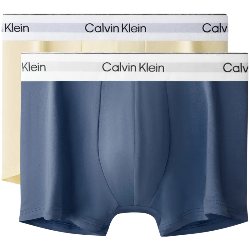 Мужские боксеры с длинной ножкой Calvin Klein, Light Goose Yellow/Haze Blue