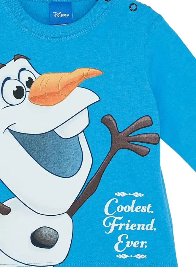 Лонгслив с принтом Olaf Disney, синий — фото 3