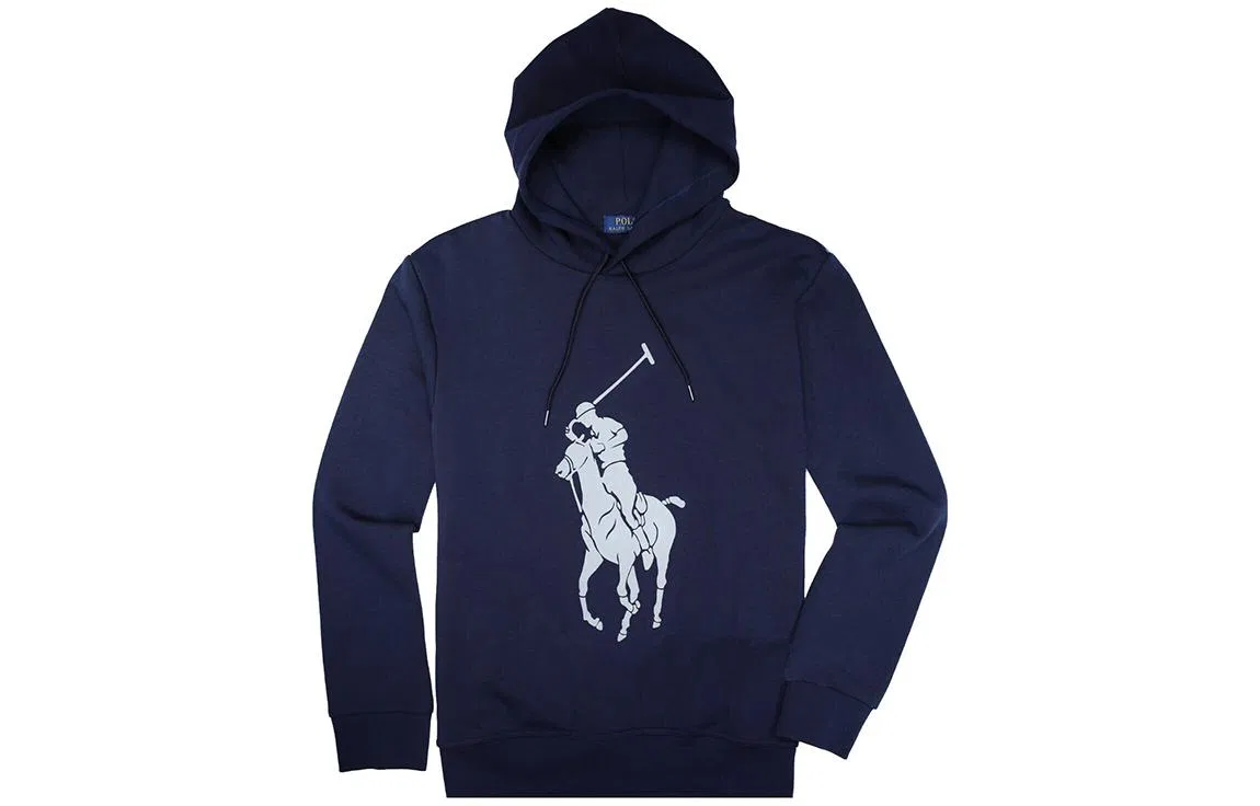 Мужской свитшот с принтом Big Pony Polo Ralph Lauren, Gray — фото 3