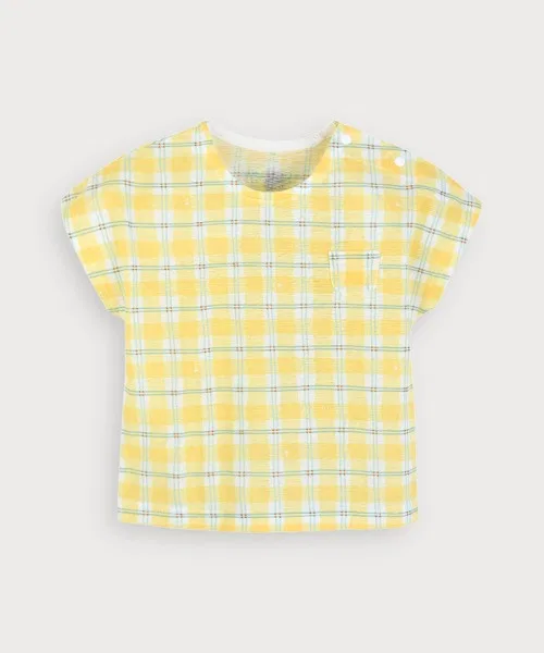 Детский комплект из топа и панталонов с принтом Yellow Check, moimoln, Yellow — фото 2