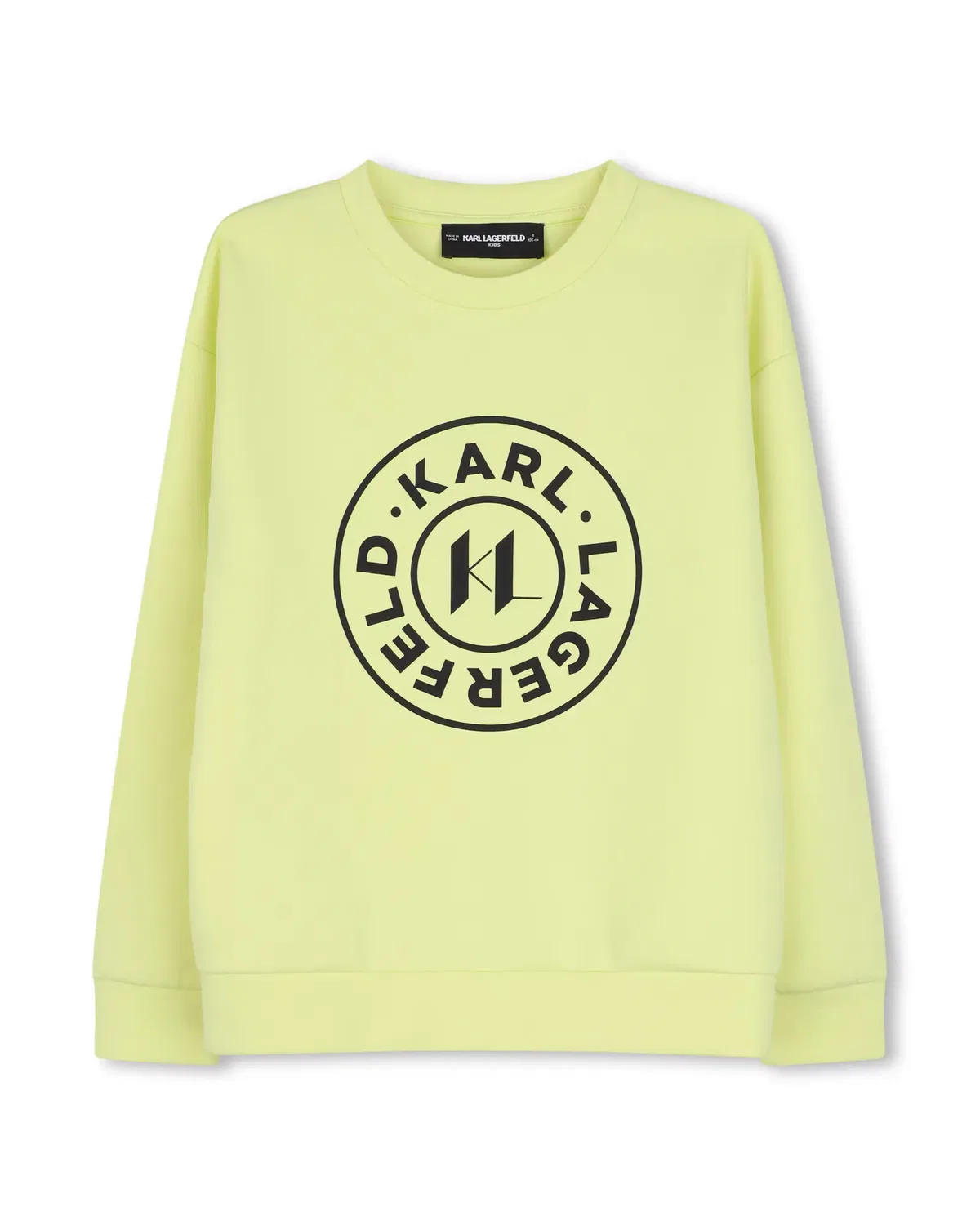 Детская худи для мальчиков с принтом Karl Lagerfeld Kids, Amarillo