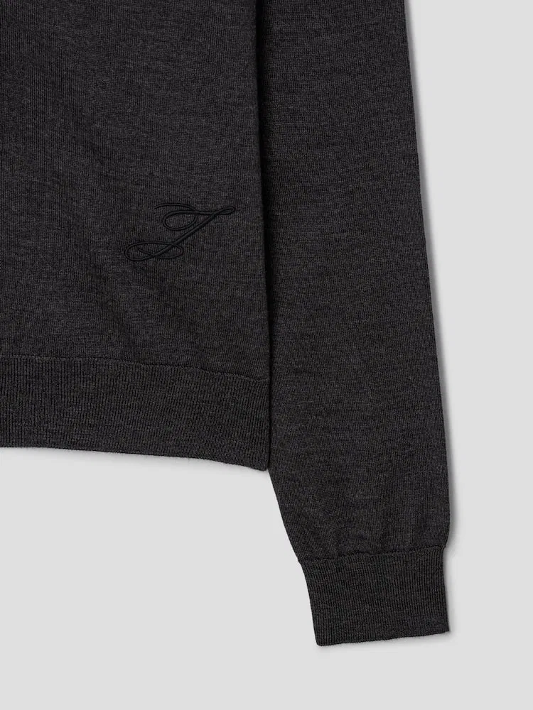 Кардиган мериносовый Le Cardigan J JACQUEMUS, Dark Grey — фото 4