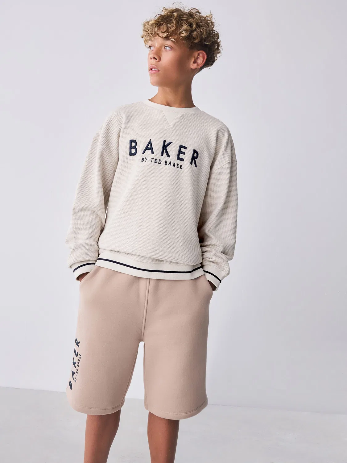 Спортивный костюм Baker by Ted Baker, текстурированный, Stone
