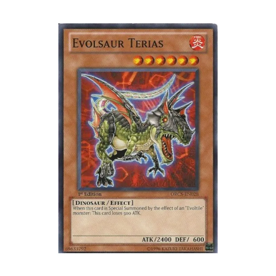 

CCG Эволзавр Териас (Обычный), Yu-Gi-Oh - Order of Chaos - Singles