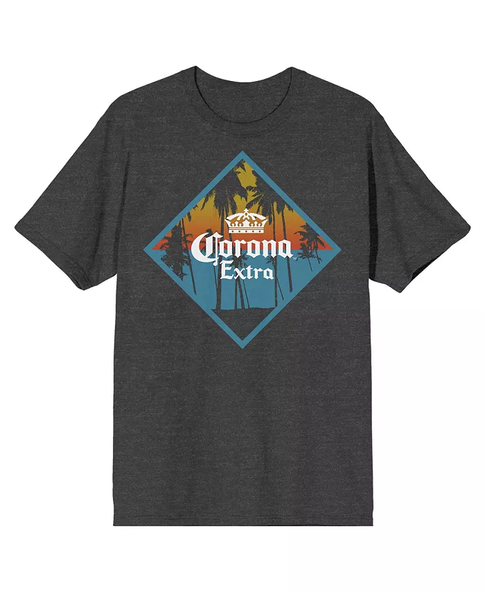 

Мужская футболка Extra Logo Charcoal Heather — S Corona, серый