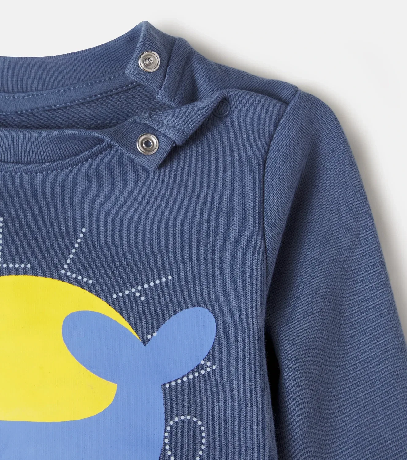 Детская толстовка из флиса с принтом Stella Mccartney Kids, синий — фото 3