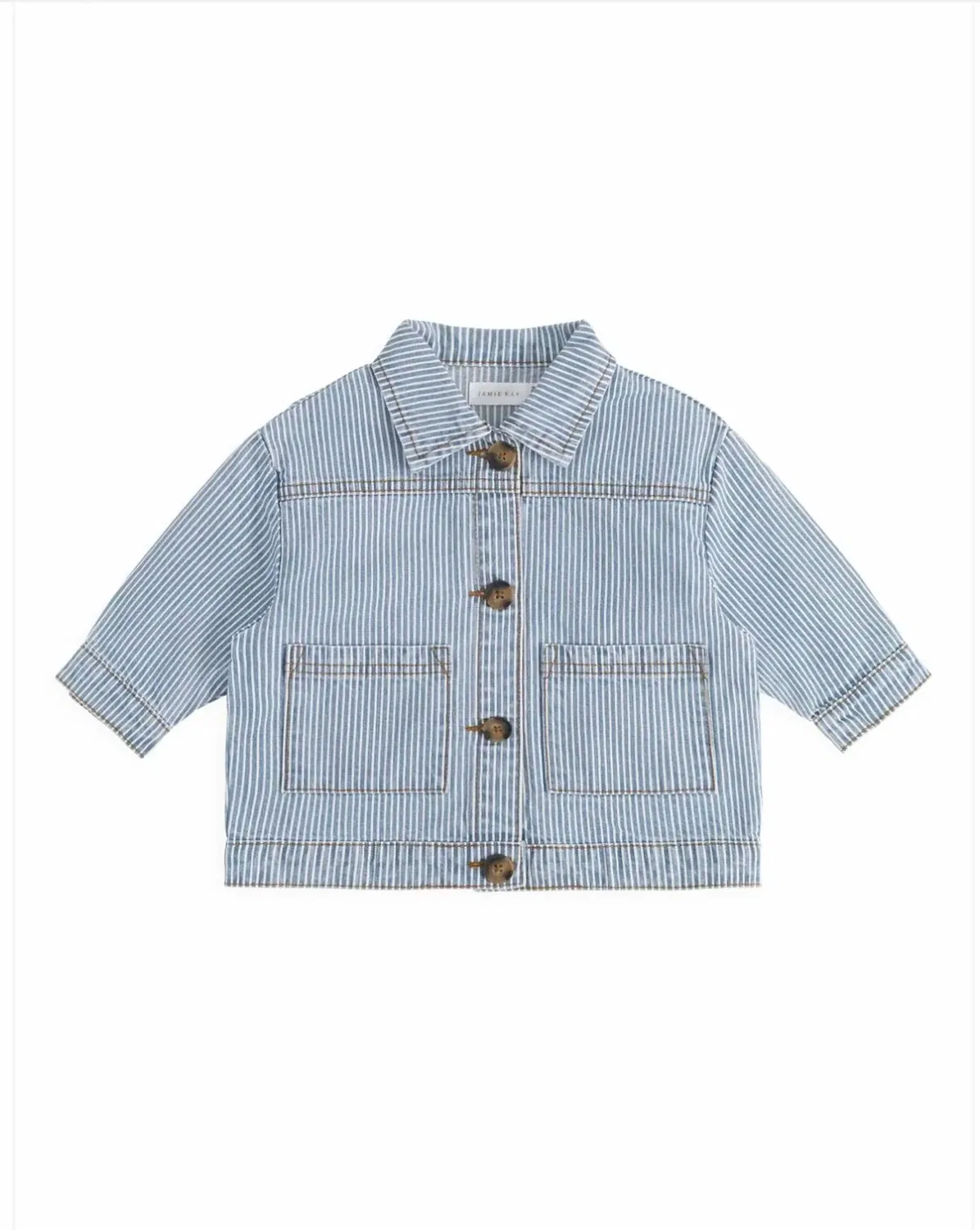 Детская куртка для мальчиков с принтом в полоску Axel Holiday Striped Jamie Kay, Light Blue — фото 2