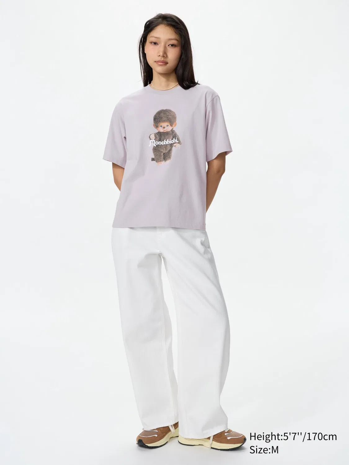Футболка Monchhichi UT, Uniqlo, фиолетовая — фото 2