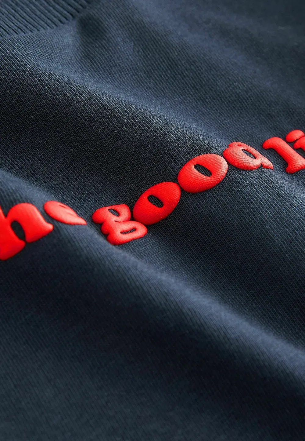 Футболка с длинным рукавом, стандартного кроя Next, Navy On The Good List Slogan — фото 3