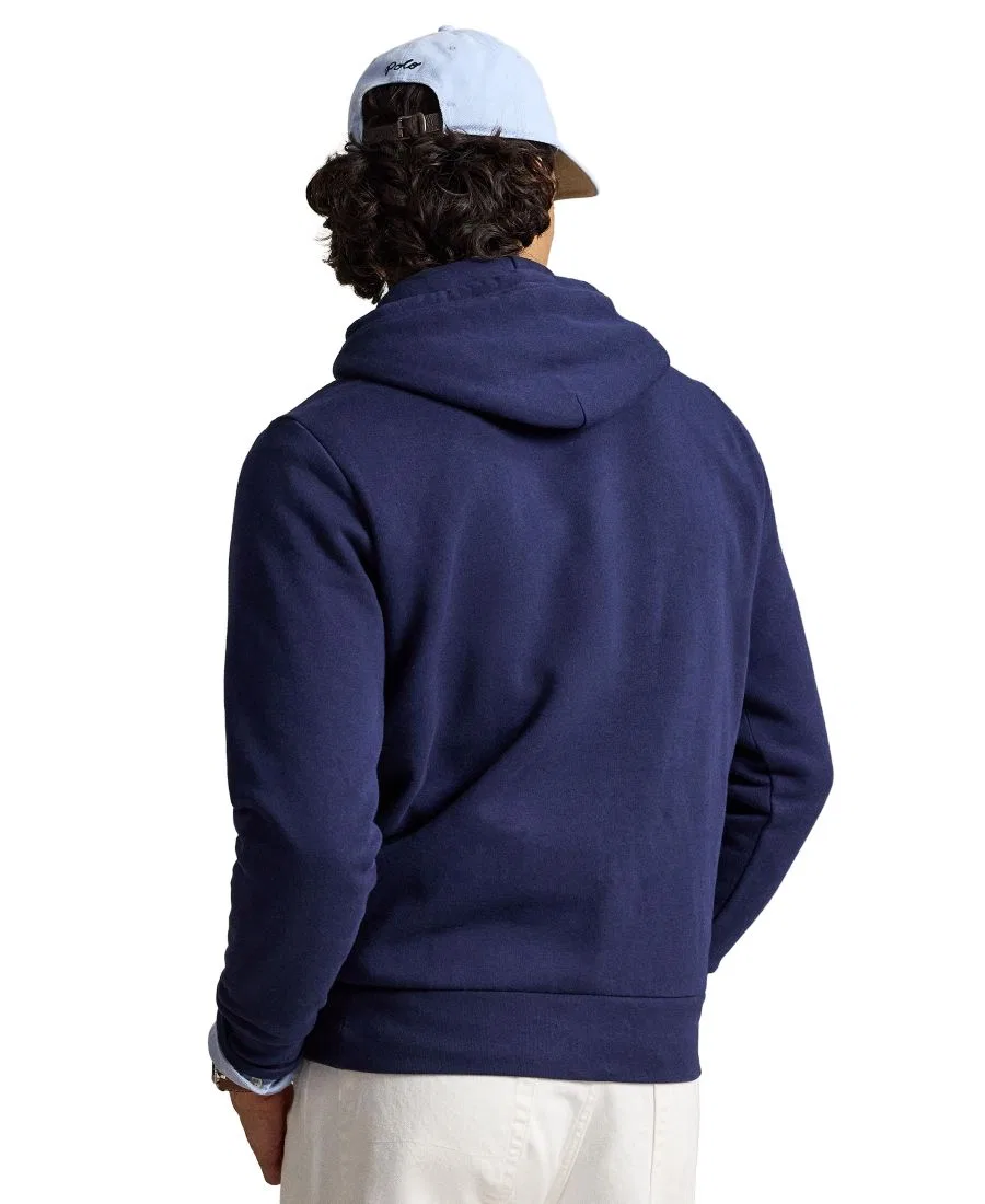 Худи из футера с вышивкой New York Polo Ralph Lauren, Newport Navy — фото 4
