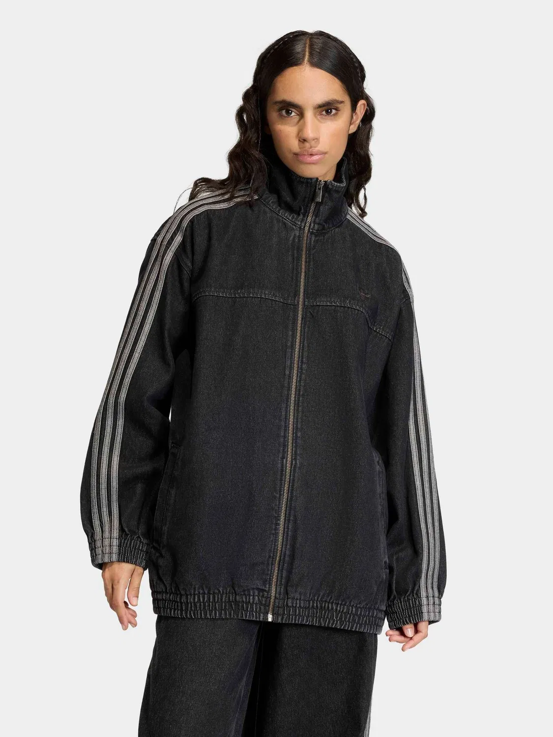Джинсовая куртка Firebird Adilenium Track Top, adidas Originals, черный