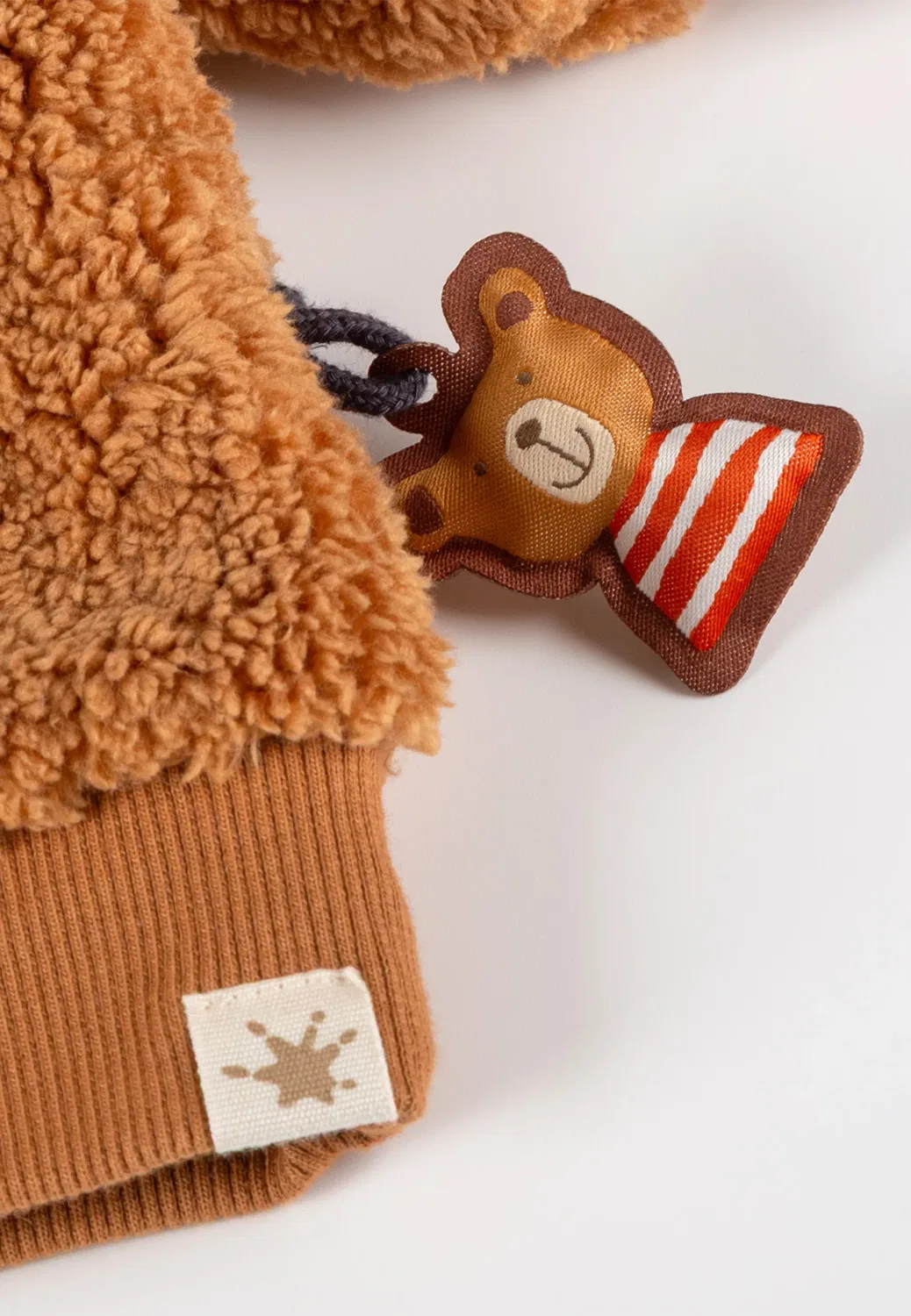 Свитшот зимний с медвежонком Teddyshirt Winterbär Sigikid, коричневый — фото 4