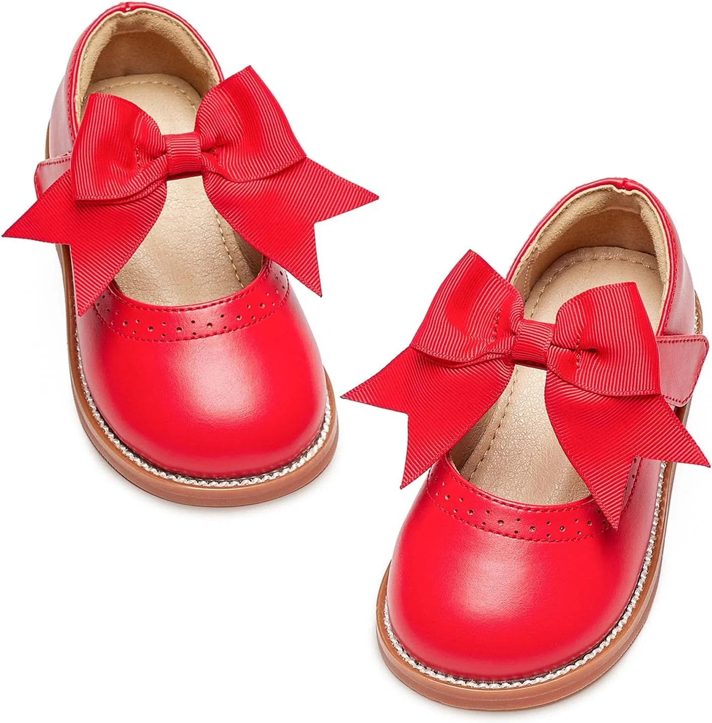 Детские балетки для девочек Princess Ballet Flats Kiderence, Red
