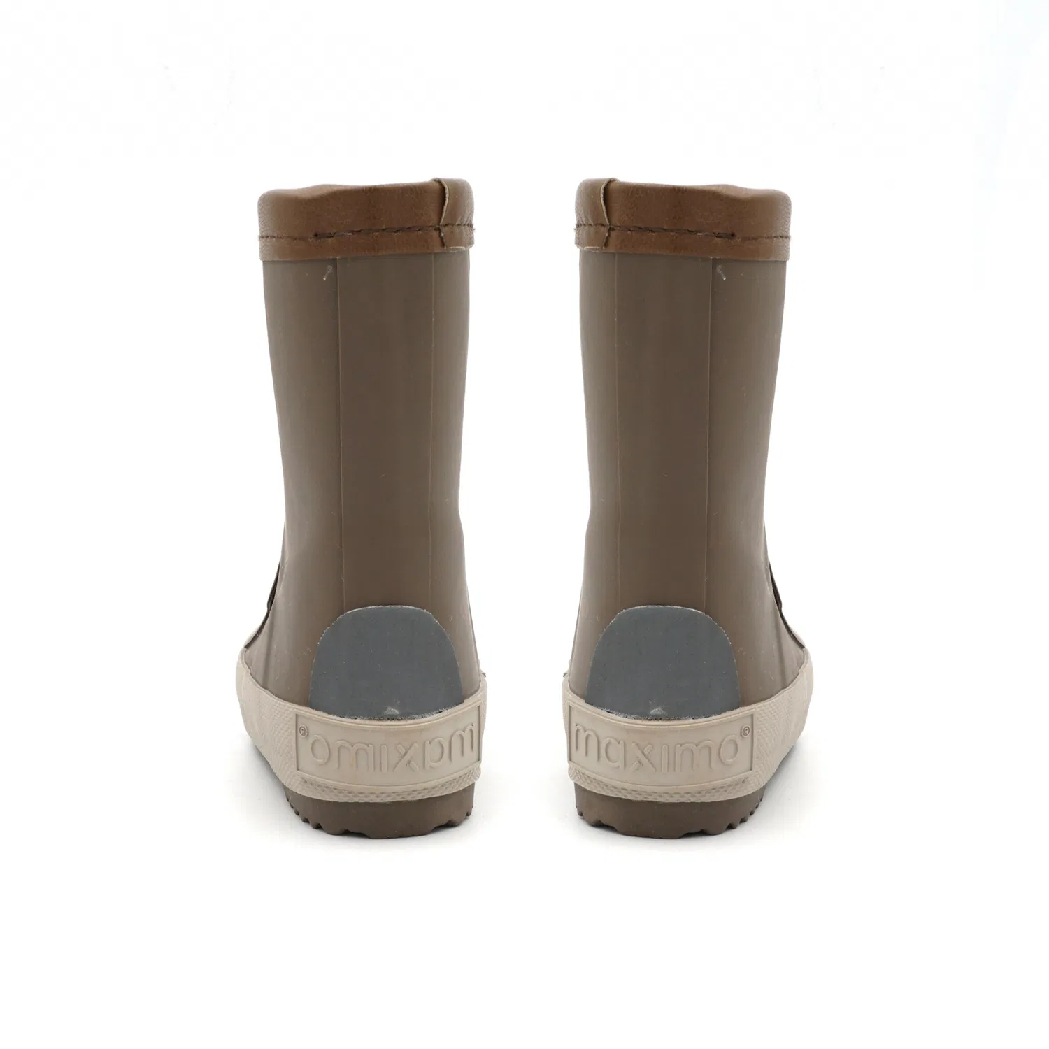Детские резиновые сапоги с флисовой подкладкой MAXIMO, Dark Brown — фото 3