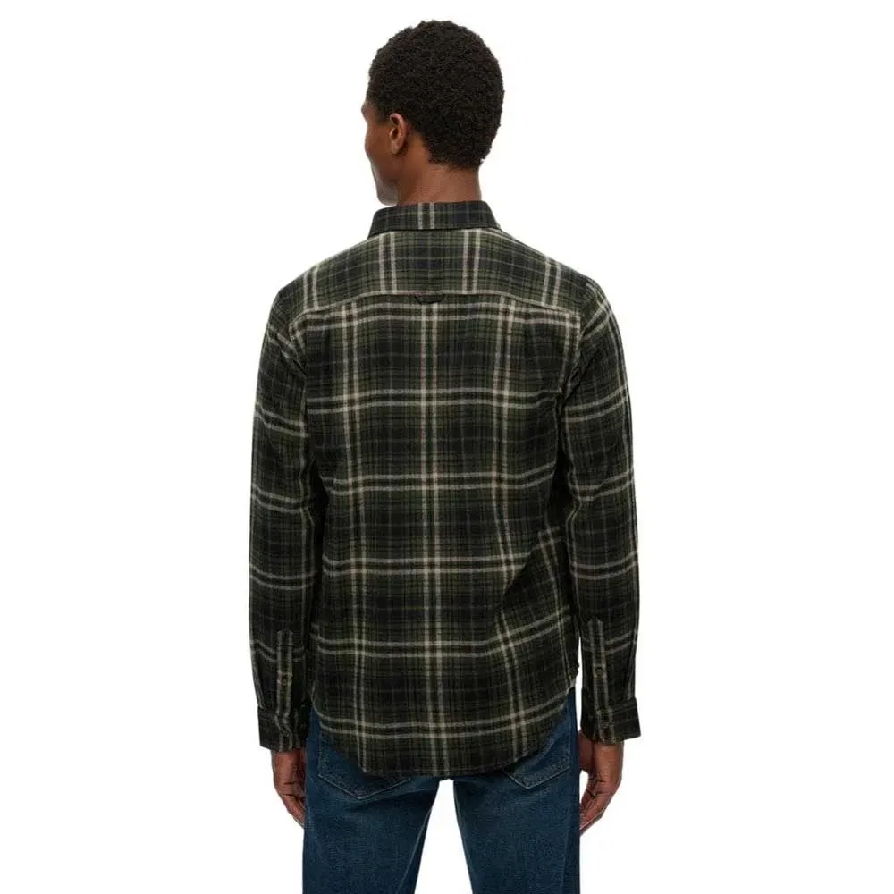 Рубашка с длинным рукавом M4011047A Superdry, зеленый — фото 2