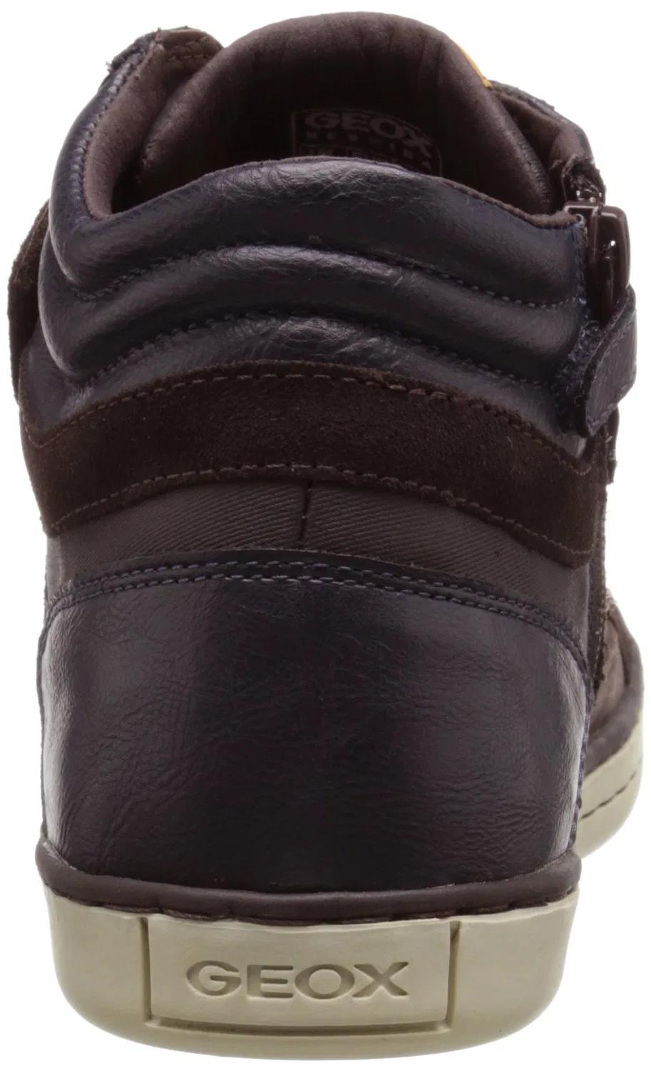 Детские высокие кеды для мальчиков с модельной линией Jr Garcia Boy a Geox, Brown C1696 — фото 3