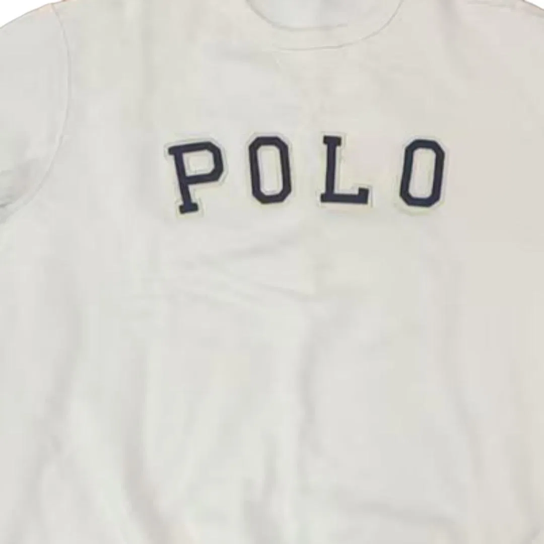 Мужской свитшот с круглым вырезом белый Polo Ralph Lauren, White — фото 4