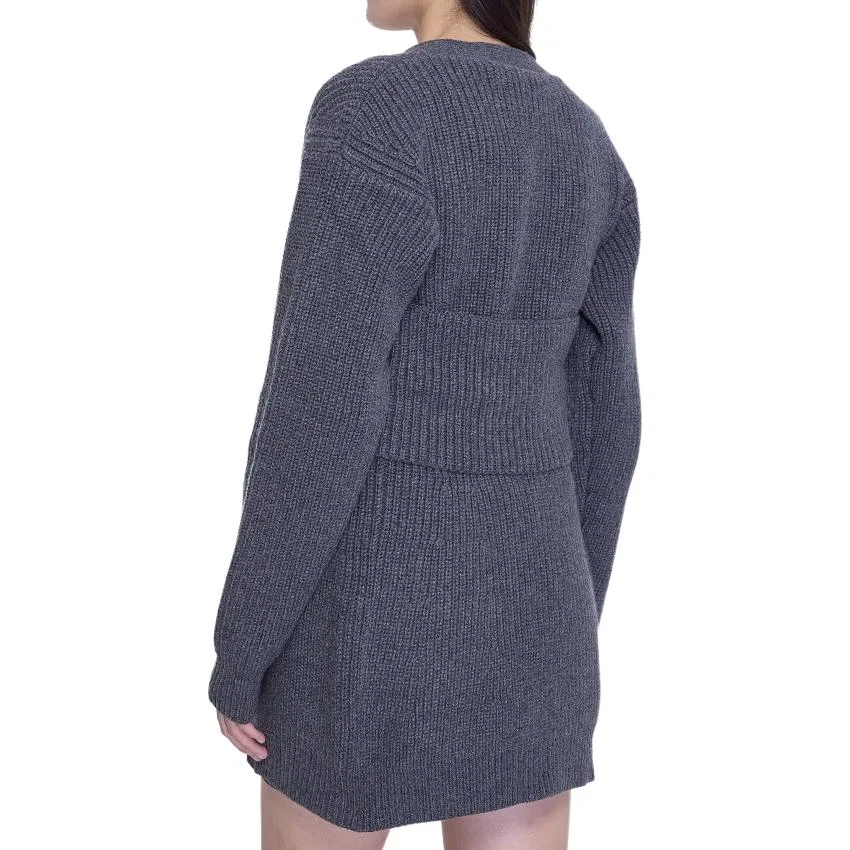 Женский комплект из кардигана и топа Alexander Wang, Gray — фото 4