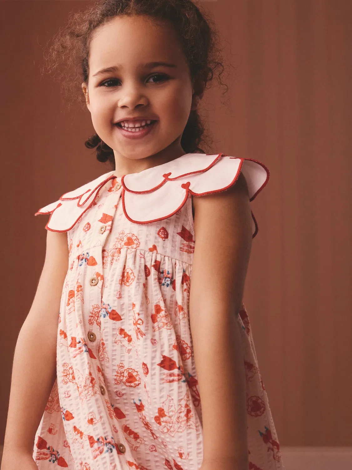 Платье с воротником, Cath Kidston Next, красное