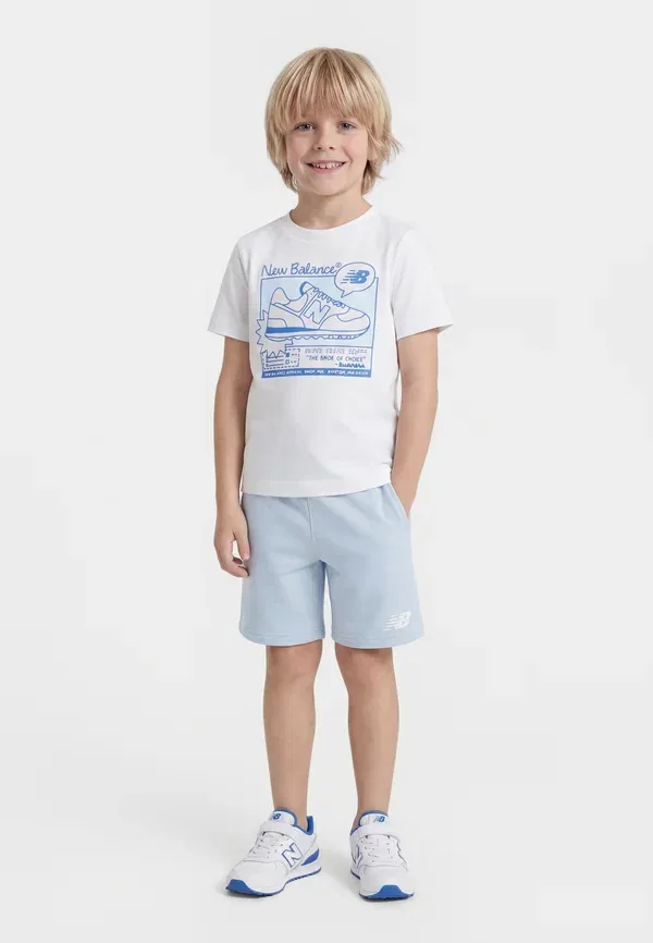 Комплект из футболки и шорт с принтом Greatest Hits Graphic Set New Balance Bright White, белый