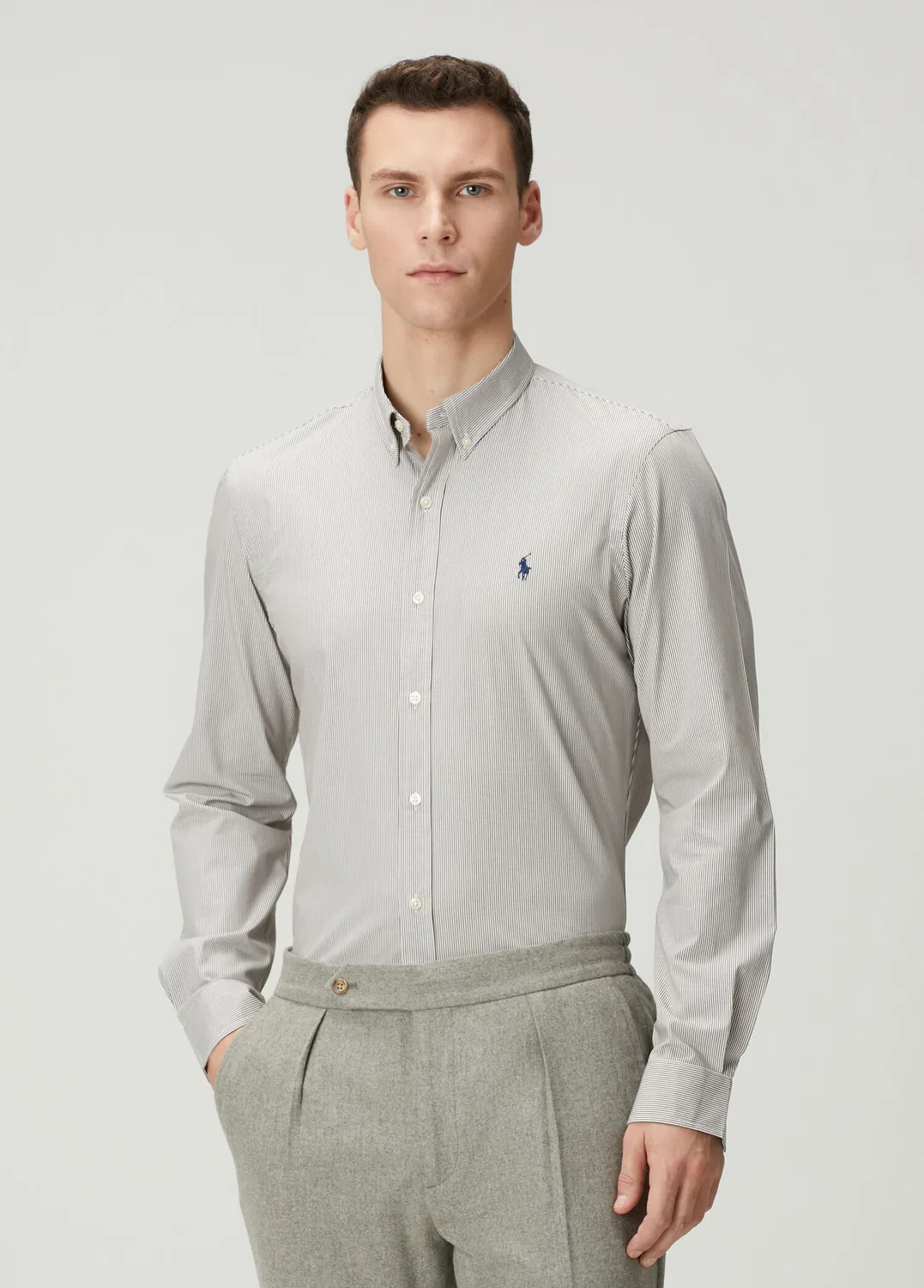 Рубашка поло с полоской Polo Ralph Lauren, brown