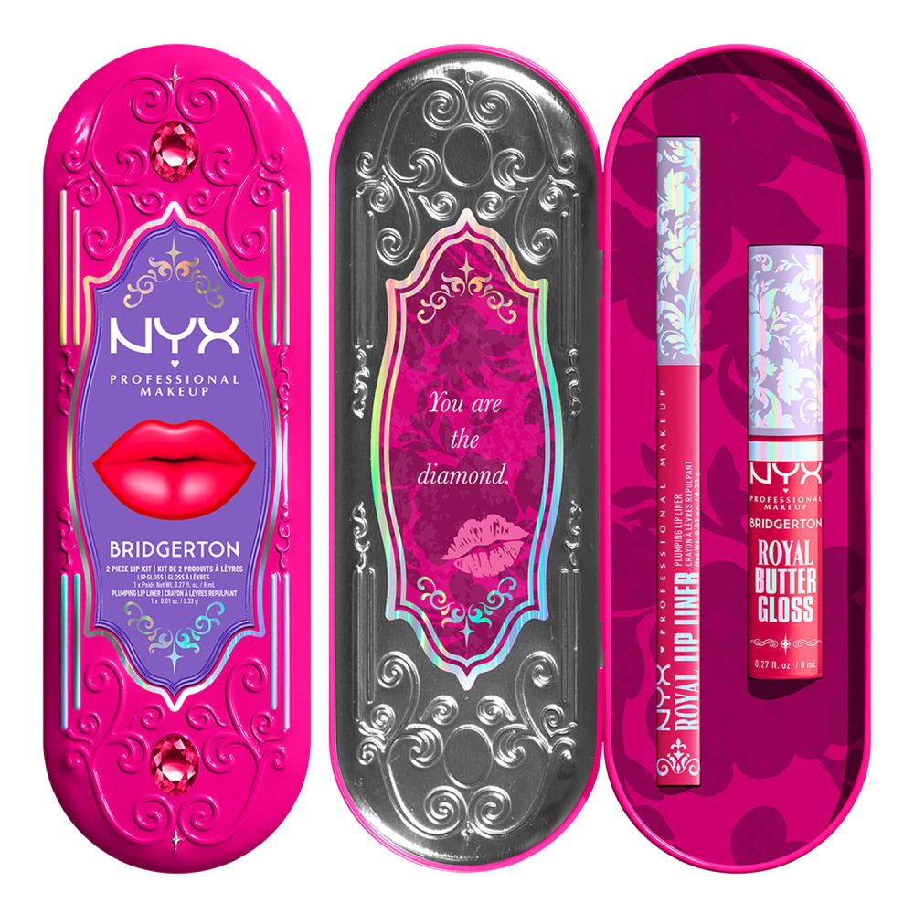 

Набор косметики для губ NYX Professional Makeup Bridgerton Royal Treasures, Hot Pink, 2 предмета