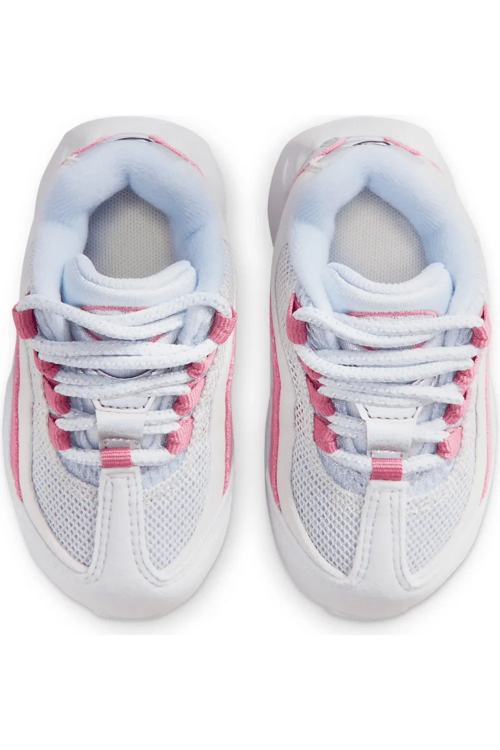Кроссовки детские с видимой подушкой Max Air Air Max 95 Nike, Grey/Peony/Ghost/White — фото 3